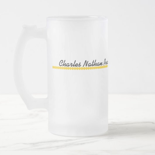 Gold-u. Schwarz-personalisierte Absolvent-Tasse Mattglas Bierglas (Links)