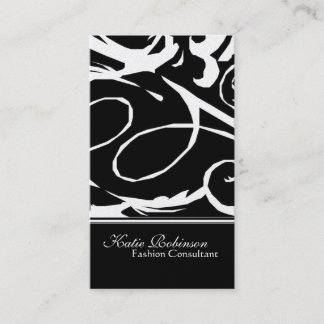 Gold u. Schwarz-stilvolle Visitenkarten Visitenkarte