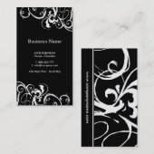 Gold u. Schwarz-stilvolle Visitenkarten Visitenkarte (Vorne/Hinten)