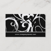 Gold u. Schwarz-stilvolle Visitenkarten Visitenkarte (Rückseite)