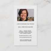 Gold-u. schwarzes Haus-wirkliche Visitenkarte (Rückseite)