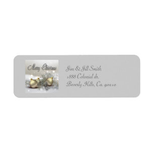 Gold-u. Silber-Schimmer-Weihnachtsverzierungen