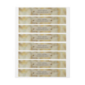 Gold u. TAN-Marmor Rundum-Adressaufkleber (Bogen)
