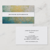 Gold- u. Türkissteinedelsteinmineral Visitenkarte (Vorne/Hinten)