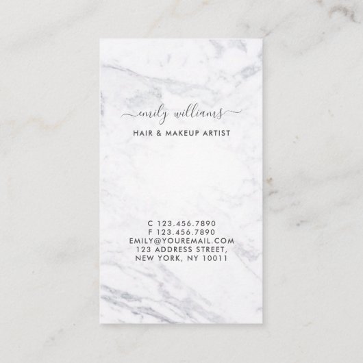 Gold-u. Visitenkarte (Rückseite)