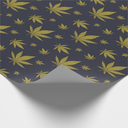 Gold über legales Schwarzweh Geschenkpapier (Ecke)