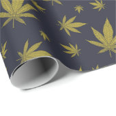 Gold über legales Schwarzweh Geschenkpapier (Rolleneckpunkt)