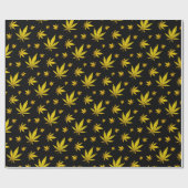 Gold über legales Schwarzweh Geschenkpapier (Flach)