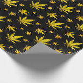 Gold über legales Schwarzweh Geschenkpapier (Ecke)
