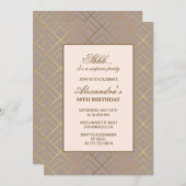 Gold Überraschung Party 88. Geburtstag Einladung (Vorne/Hinten)