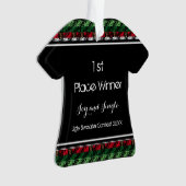 Gold Ugly Sweater Shirt 1. Platz Ornament (Vorderseite)