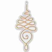 Gold Unalome  Aufkleber (Vorderseite)