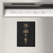 Gold Unalome Group Magnet (In Situ (Geschirrspüler))