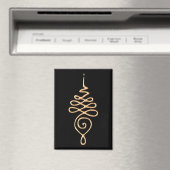 Gold Unalome Magnet (In Situ (Geschirrspüler))