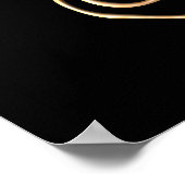 Gold Unalome Poster (Ecke)