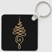 Gold Unalome Schlüsselanhänger (Rückseite)