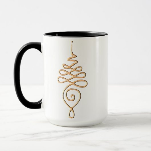Gold Unalome  Tasse (Links)