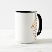 Gold Unalome  Tasse (VorderseiteRechts)