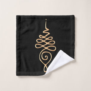Gold Unalome Waschlappen