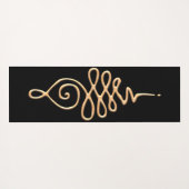 Gold Unalome  Yogamatte (Rückseite (Horizontal))