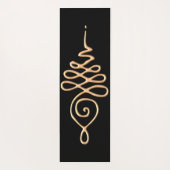 Gold Unalome  Yogamatte (Rückseite)