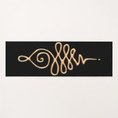 Gold Unalome  Yogamatte (Vorderseite (Horizontal))