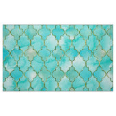Gold- und Aqua Maroccan Muster Stoff (Fat Quarter (45,7 x 55,9 cm))