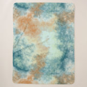 Gold und Aquamarin Sherpadecke (Vorderseite)