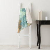 Gold und Aquamarin Sherpadecke (Beispiel)