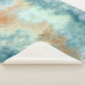 Gold und Aquamarin Sherpadecke (3/4)