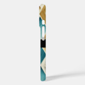 Gold und Aquamarine Diamanten Case-Mate iPhone Hülle (Rückseite / Links)