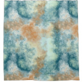 Gold und Aquamarines Bad Duschvorhang (Vorderseite)