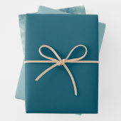 Gold und Aquamarines Bad Geschenkpapier Set (Beispiel)