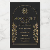 Gold und Back-Hexy-Tarot-Kerze Lebensmitteletikett (Einzelnes Label)