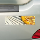 Gold und Bargeld Autoaufkleber (Auf Auto)