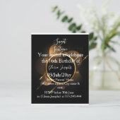 Gold und Black 16 . Geburtstag Foto (Stehend Vorderseite)