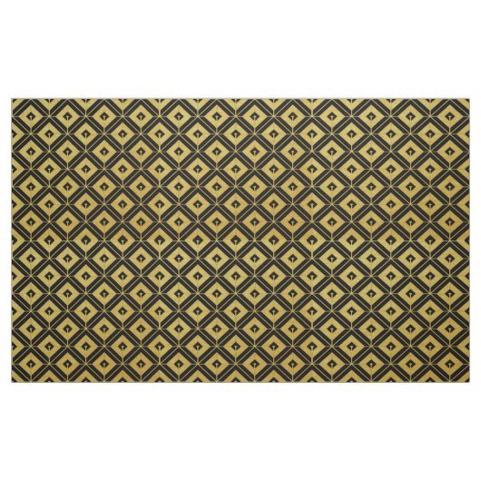 Gold und Black Art Deco Stoffe (Fat Quarter (45,7 x 55,9 cm))