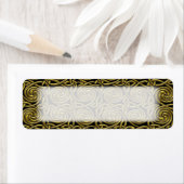 Gold und Black Celtic Spiral Knospen Muster (Insitu)