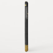 *~* Gold und Black Chalkboard Gold Glitzer Meraid Case-Mate iPhone Hülle (Hinten/Links)