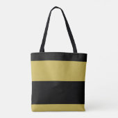 Gold und Black Custom Monogram Tasche (Rückseite)