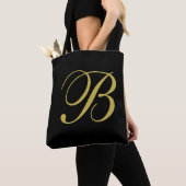 Gold und Black Custom Monogram Tasche (Von Nahem)