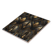 Gold und Black Deko, Stadtbild Fliese (Seite)