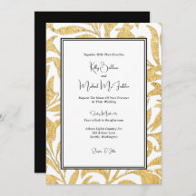 Gold und Black Elegant Style Wedding
