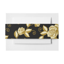 Gold und Black Floral Bly Band