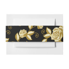 Gold und Black Floral Bly Band