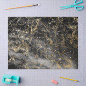 Gold und Black Galaxy Star Map Series Design 1 Seidenpapier (Basteln)