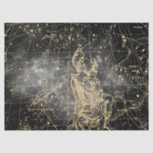 Gold und Black Galaxy Star Map Series Design 2