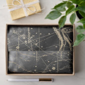 Gold und Black Galaxy Star Map Series Design 3 Seidenpapier (Geschenk)