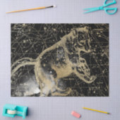 Gold und Black Galaxy Star Map Series Design 4 Seidenpapier (Basteln)