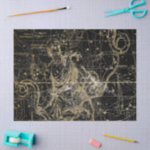 Gold und Black Galaxy Star Map Series Design 5 Seidenpapier (Basteln)